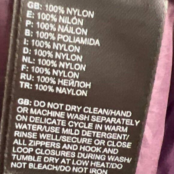 NORTH FACE Summit Series Hyvent Alpha Women's Hooded Jacket Purple Sz M EUC - Picture 9 of 10